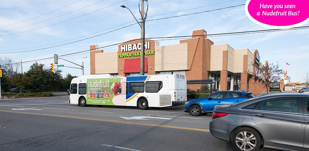 Nudefruit bus ad