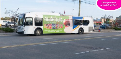 Nudefruit bus ad
