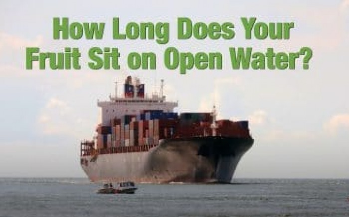 how long does your fruit sit on open water