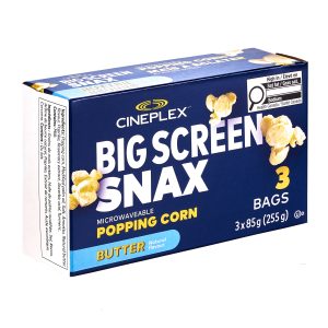 Cineplex®Big Screen Snax Butter Microwave Popcorn - 3 Pack