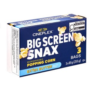 Cineplex®Big Screen Snax Extra Butter Microwave Popcorn - 3 Pack